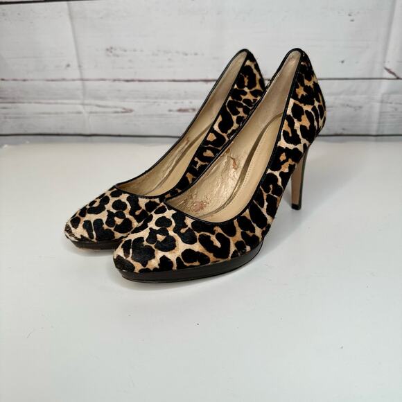 Coach | Giovanna Calf Hair Leopard Print Heels size 6.5 - Picture 6 of 10